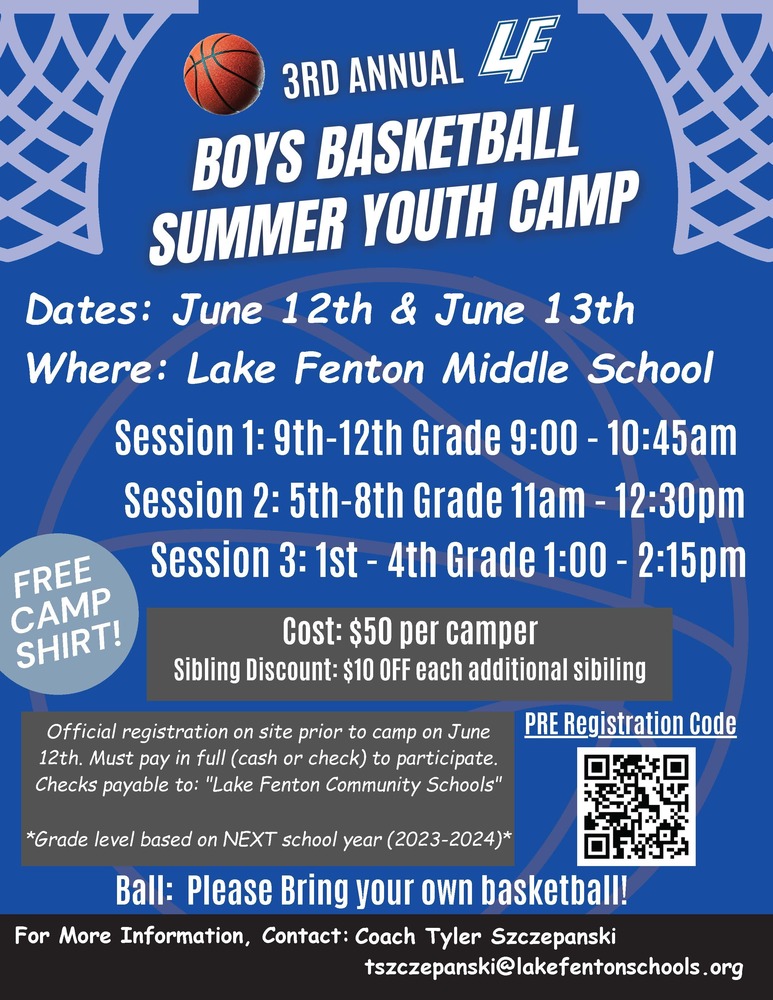 Boys Basketball Summer Youth Camp