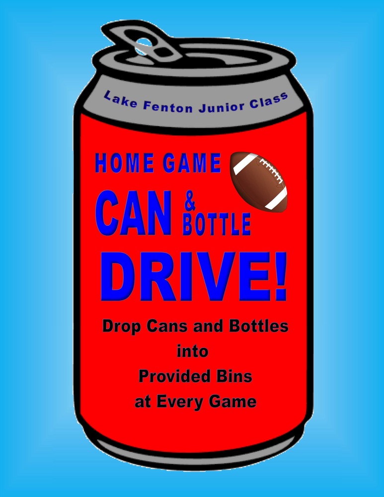Class of 2025 Home Game Bottle Drive