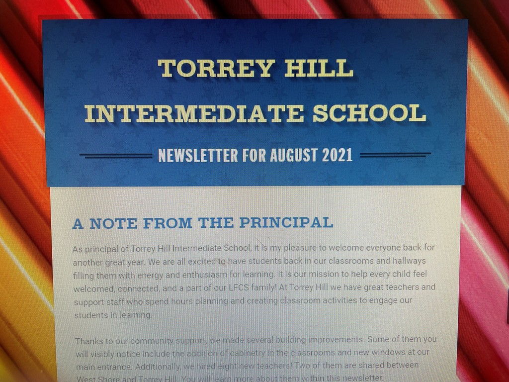 Torrey Hill August 2021 Newsletter