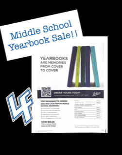 Middle School Yearbook is on SALE-scan the QR code to reserve yours