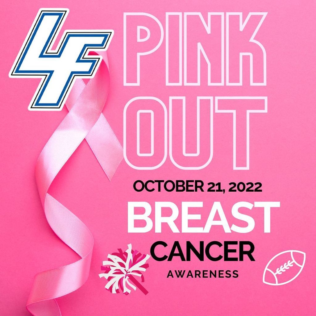 LF Pink Out at Home Football Game Friday October 21st
