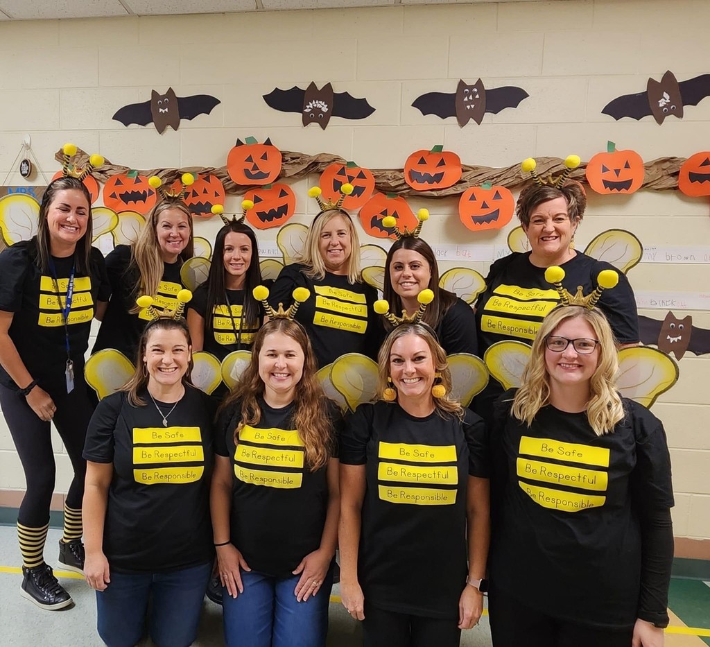 West Shore Teachers dressed as bumble bees