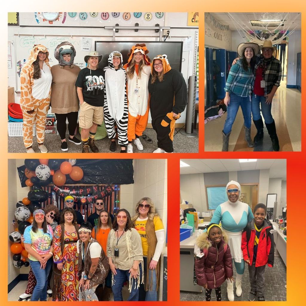 Torrey Hill staff in costumes!