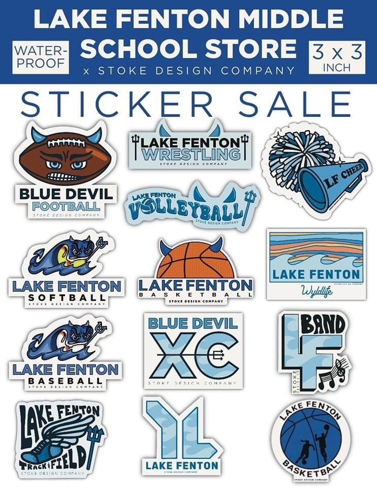 pictures of sports and club stickers