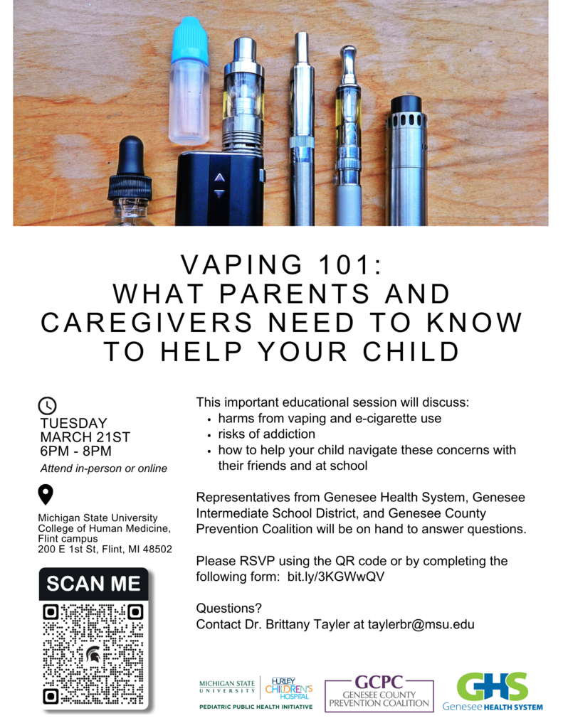 Vaping 101: What Parents and Caregivers Need to Know to Help Your Child