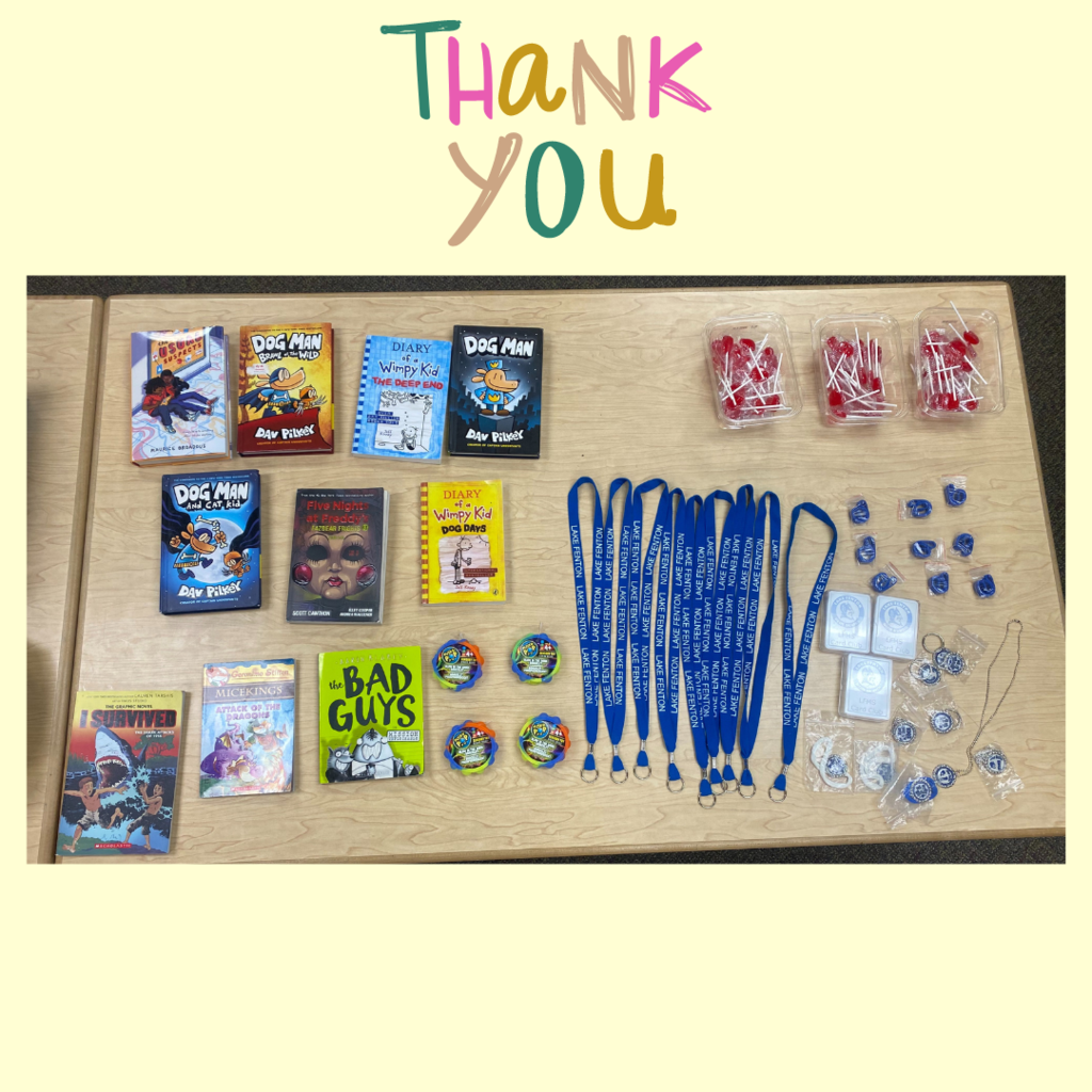 LFMS March is Reading Month prizes and Big Prize winners